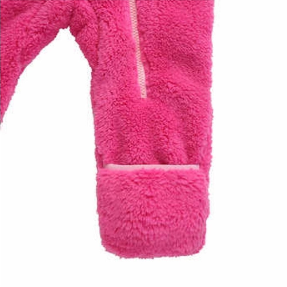 Snozu Pink Fleece Kids Footies - Picture 6 of 16
